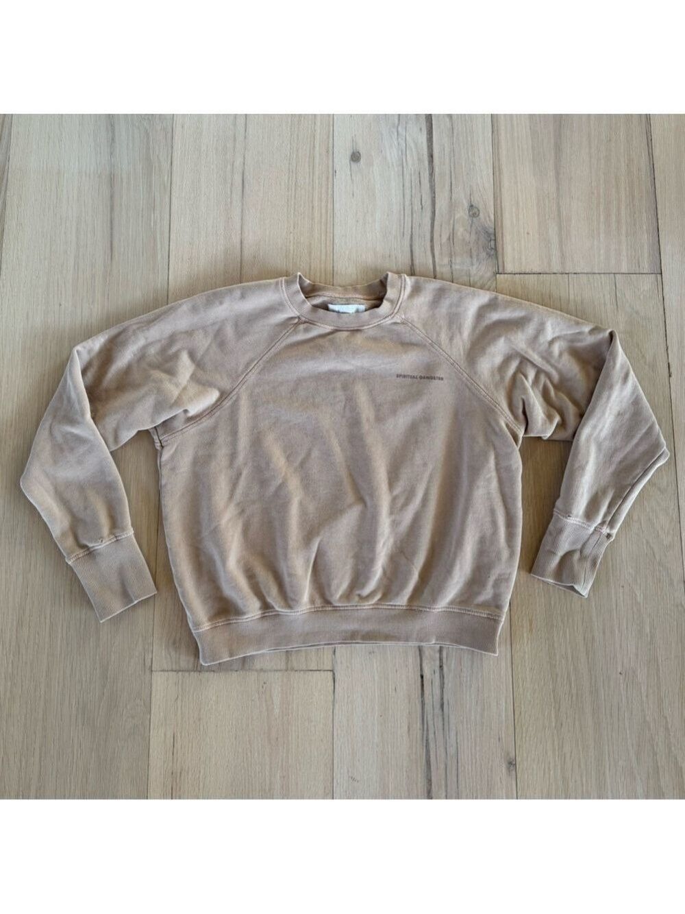 Spiritual Gangster Beige Sweatshirt Size Large